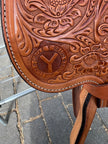 Used Circle Y Sweethome, TX Equitation 13.5” Western Show Saddle with Matching Headstall