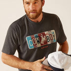 Men's Ariat License Plate Cowboy T-Shirt