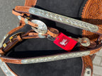 Used Billy Royal 17” #1620 Western Show Saddle w/ Matching Headstall & Breast Collar