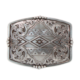 Nocona Aztec Floral Western Belt Buckle