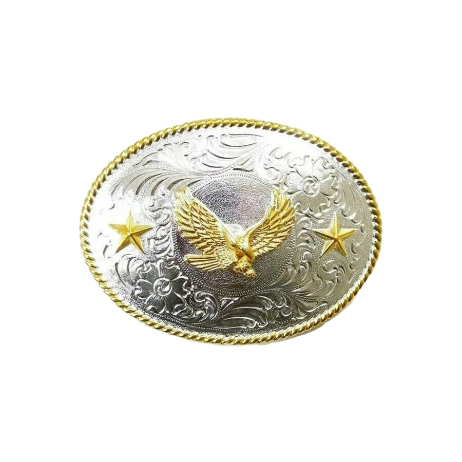 Nocona Eagle and Stars Western Belt Buckle