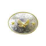 Nocona Eagle and Stars Western Belt Buckle