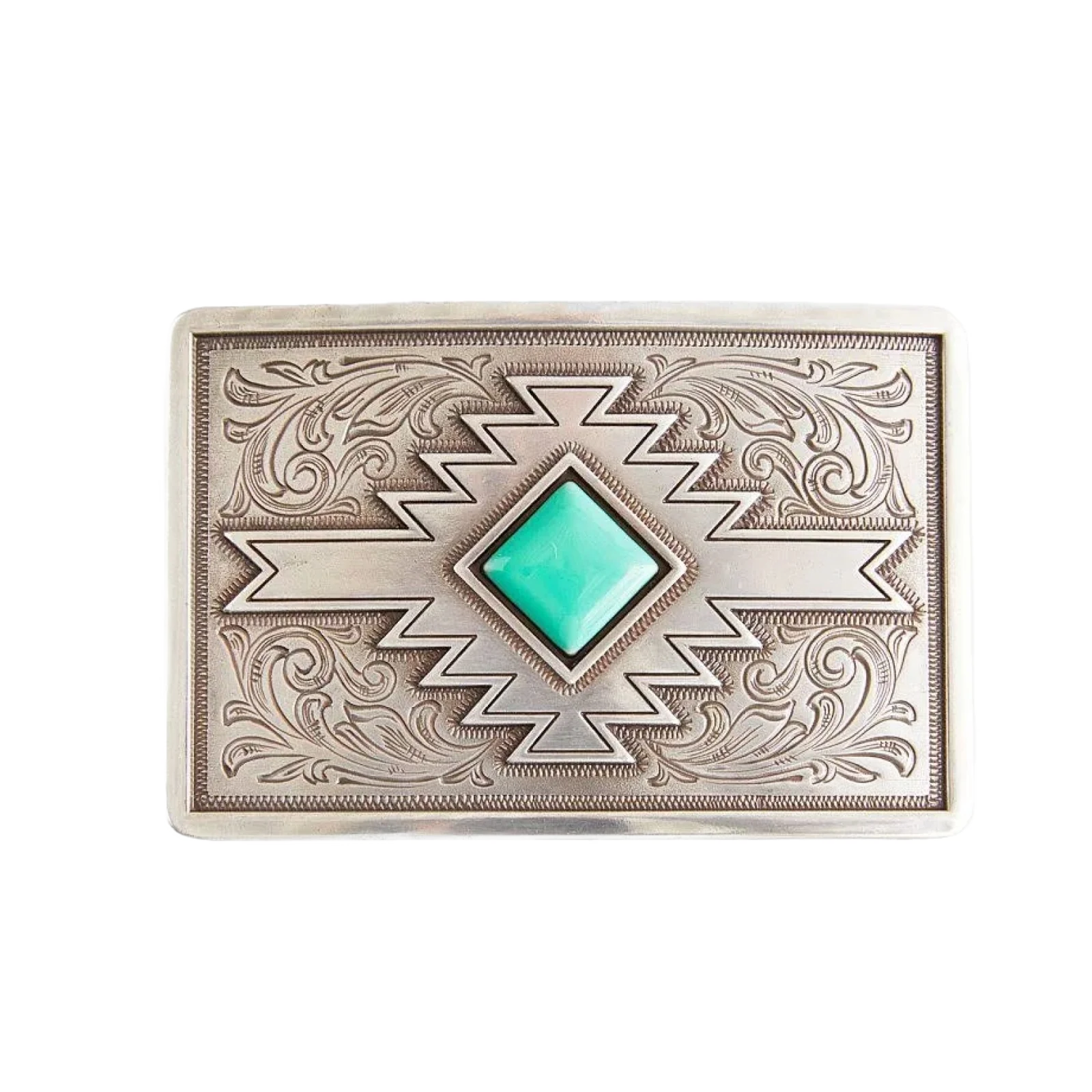 Blazin Roxx Turquoise Antique Western Belt Buckle