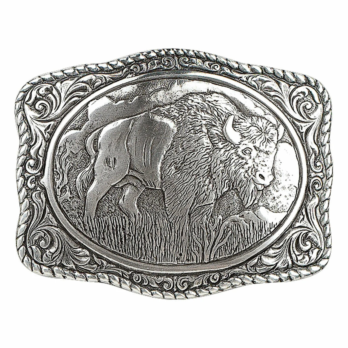 Crumrine Buffalo Western Belt Buckle