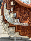 Used Billy Royal 17” #1620 Western Show Saddle w/ Matching Headstall & Breast Collar