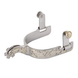 Weaver Ladies' Spur with German Silver Floral Trim