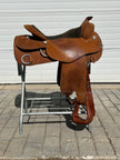 Used Reinsman Saddlery Western Roughout Trainer Saddle