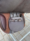 Used Royal Highness Merida Kids 15” Close Contact English Saddle with Adjustable Gullet System