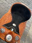 Used Rocking R 16” Western Equitation Show Saddle w/ Matching Accessories