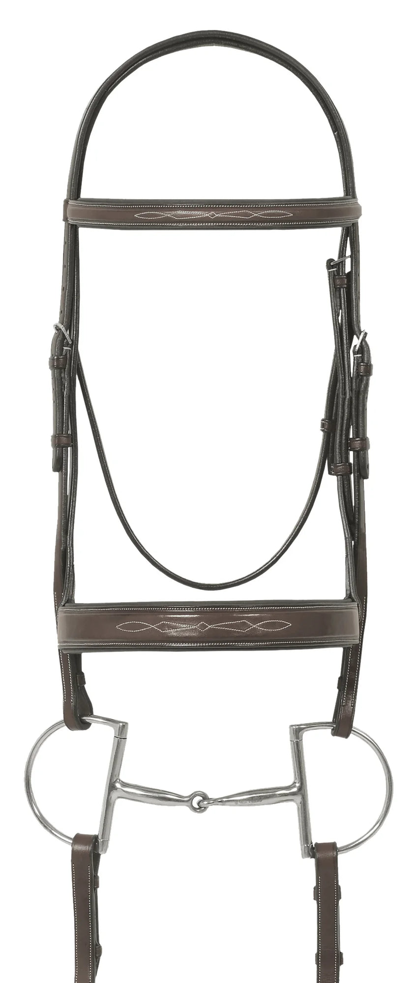 Ovation® Elite Fancy Raised Traditional Crown Flat Wide Nose Padded Bridle