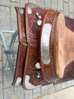 Used TexTan Hereford Brand 16” Western Show Saddle