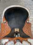 Used Phil Harris 16” Western Show Saddle with Saddle Bag