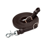Weaver Black Leather Roper Rein, 5/8" x 7