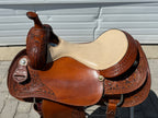Used B&C Handcrafted 16.5” Western Reiner Saddle