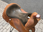 Used Reinsman Saddlery Western Roughout Trainer Saddle