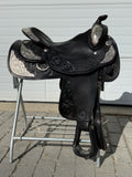 Used Circle Y 16” Western Show Saddle with Harris Silver Headstall & Saddle Bag
