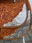 Used Phil Harris Custom 16” Western Show Saddle with Saddle Bag