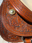 Used B&C Handcrafted 16.5” Western Reiner Saddle