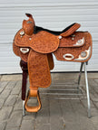 Used Rocking R 16” Western Equitation Show Saddle w/ Matching Accessories