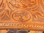 Used Kathy's 16" Western Show Saddle with Matching Headstall