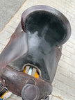 Used Billy Royal® Chocolate Roughout Classic Work/Trainer Western Saddle