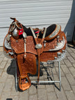 Used Billy Royal 17” #1620 Western Show Saddle w/ Matching Headstall & Breast Collar