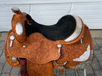 Used Phil Harris Custom 16” Western Show Saddle with Saddle Bag