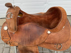 Used RS Custom Ranch Saddlery 17” Roughout Western Trainer Saddle