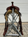 Used Martin Saddlery Greenville, TX Drop Rig Barrel Racer 14.5" Western Saddle