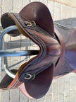 Used Excelsior 17" Australian Saddle - Durango Poley