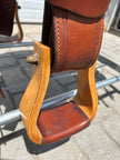 Used Circle Y #1659 Cactus Flower 16” Flex-Lite Western Trail Saddle