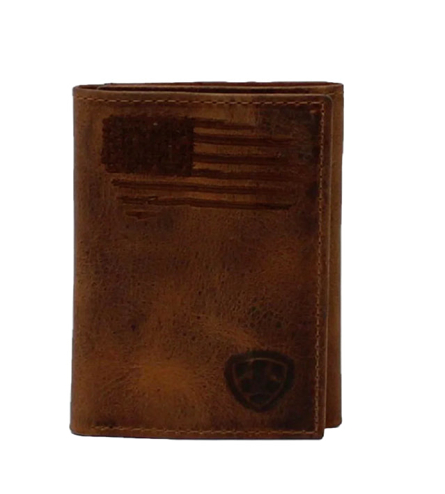 Ariat Distressed Flag Wallet
