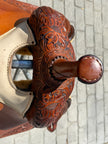 Used B&C Handcrafted 16.5” Western Reiner Saddle