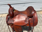 Used Circle Y #1659 Cactus Flower 16” Flex-Lite Western Trail Saddle