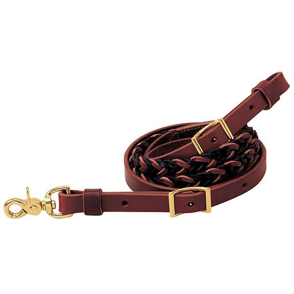 Weaver Two-Tone Latigo Leather 5-Plait Roper Rein