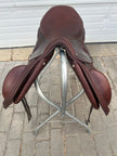 Used Crosby Monoflap 17.5” Covered Leather Event Saddle