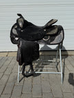 Used Circle Y 16” Western Show Saddle with Harris Silver Headstall & Saddle Bag