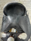 Used Circle Y 16” Western Show Saddle with Harris Silver Headstall & Saddle Bag
