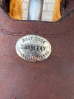 Used Billy Cook, Greenville TX, 17” Western Ranch Saddle