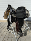 Used Circle Y 16” Western Show Saddle with Harris Silver Headstall & Saddle Bag