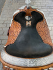 Used Phil Harris 16” Western Show Saddle with Saddle Bag