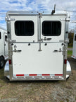 New Adam 2024 All Aluminum 2-Horse Ju-Lite 14' Thorobred Style Bumper Pull Trailer with Dressing Room.