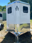 2024 Adam Ju-Lite 2-Horse All Aluminum Bumper Pull Trailer with Dressing Room