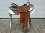 Used TexTan imperial 16.5” Western Show Saddle