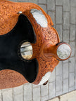 Used Phil Harris Custom 16” Western Show Saddle with Saddle Bag