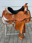Used Phil Harris Custom 16” Western Show Saddle with Saddle Bag