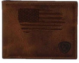 Ariat Bi-Fold USA Stitched Flag Wallet