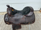 Used Billy Royal® Chocolate Roughout Classic Work/Trainer Western Saddle