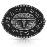 Montana Silversmiths Branded Legacy Longhorn Attitude Buckle