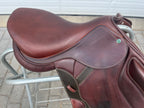 Used Crosby Monoflap 17.5” Covered Leather Event Saddle